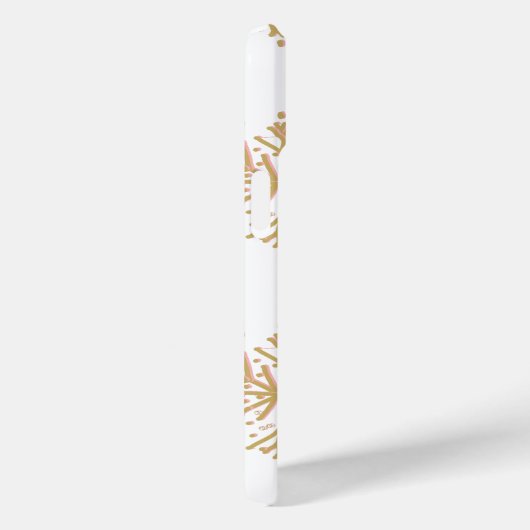 Elegantes, elegantes Goldschneeflockenmuster Case-Mate iPhone Hülle (Rückseite / Rechts)