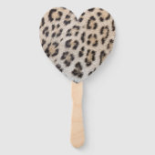 Elegantes, elegantes Leopardenmuster Fächer (Vorderseite)