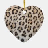 Elegantes, elegantes Leopardenmuster Keramik Ornament (Vorne)