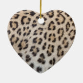 Elegantes, elegantes Leopardenmuster Keramik Ornament (Hinten)