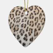 Elegantes, elegantes Leopardenmuster Keramik Ornament (Links)