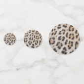 Elegantes, elegantes Leopardenmuster Konfetti (Rückseiten)