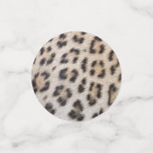 Elegantes, elegantes Leopardenmuster Konfetti (Klein Vorderseite)