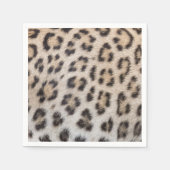 Elegantes, elegantes Leopardenmuster Serviette (Vorderseite)