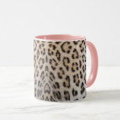 Elegantes, elegantes Leopardenmuster Tasse (VorderseiteRechts)