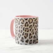 Elegantes, elegantes Leopardenmuster Tasse (Vorderseite Links)