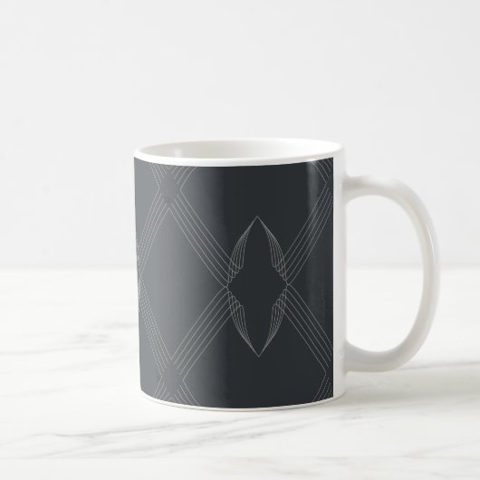 Elegantes, elegantes, luxuriöses, einfaches Linien Kaffeetasse (Rechts)