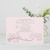 Elegantes Element - Einladung zur religiösen Beset (Stehend Vorderseite)