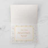 Elegantes Elfenbein Blumendesign, wirst du meine E Dankeskarte (Innenseite)