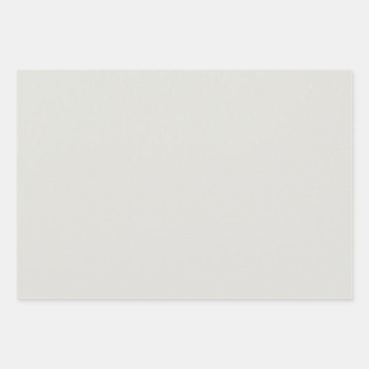 Elegantes Elfenbein Minimalistisch und elegant Geschenkpapier Set (Vorderseite)