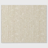 Elegantes Elfenbein-Perlen-Cream-Glitter-Muster Geschenkpapier (Flach)