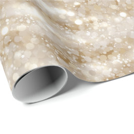Elegantes Elfenbein-Perlen-Cream-Glitter-Muster Geschenkpapier