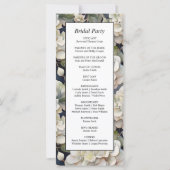 Elegantes Elfenbein rosa, grüne Aquarellblüte (Rückseite)