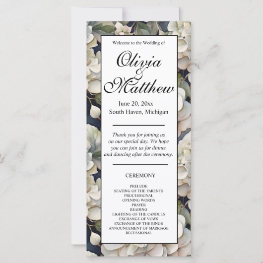 Elegantes Elfenbein rosa, grüne Aquarellblüte (Vorderseite)