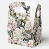 Elegantes Elfenbein, rosa grüne Marine, Aquarellbl Geschenkschachtel (Geöffnet)