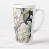 Elegantes Elfenbein, rosa grüne Marine, Aquarellbl Milchtasse (Rechts)