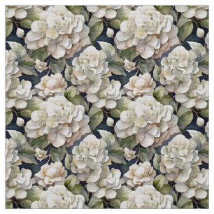 Elegantes Elfenbein, rosa grüne Marine, Aquarellbl Stoff