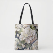 Elegantes Elfenbein, rosa grüne Marine, Aquarellbl Tasche (Vorderseite)