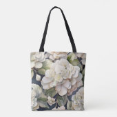 Elegantes Elfenbein, rosa grüne Marine, Aquarellbl Tasche (Rückseite)