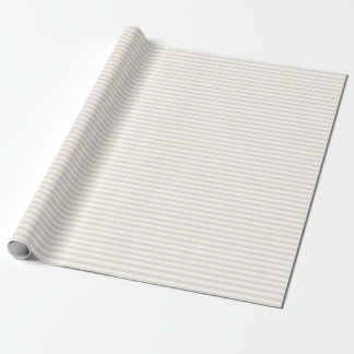 Elegantes Elfenbein Stripes Packpapier