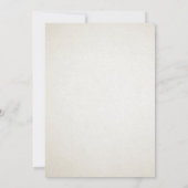 Elegantes Elfenbeinbeige Erste Heilige Kommunion Einladung (Rückseite)