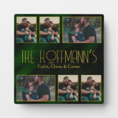 Elegantes Emerald Green Gold Rahmen 6 Foto (Vorderseite)
