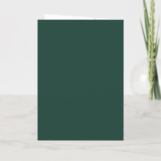 Elegantes Emerald Passport Foto Einladung zur Hoch (Rückseite)