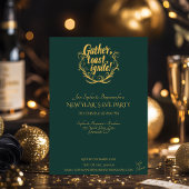 Elegantes Emerald und Silver Silver Silver Silver Einladung