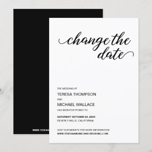 Elegantes Encore: Personalisierte Hochzeitspause Einladung
