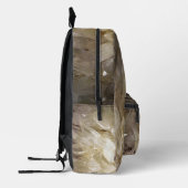 Elegantes Energy Graphic Clear Quarz Bedruckter Rucksack (Links)