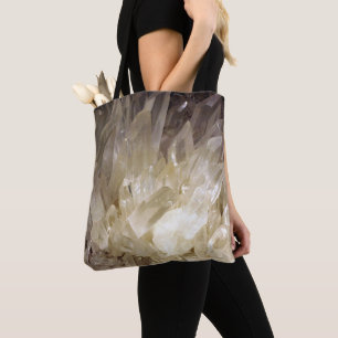 Elegantes Energy Graphic Clear Quarz Tasche