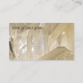 Elegantes Energy Graphic Clear Quarz Visitenkarte (Rückseite)