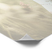 Elegantes Engagement Party Foto willkommen Poster (Ecke)