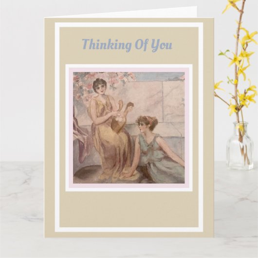 Elegantes, enges Denken Karte (Gelbe Blume)