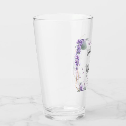 Elegantes englisches Aquarell-Floral Glas (Rechts)
