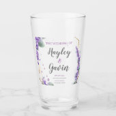 Elegantes englisches Aquarell-Floral Glas (Vorderseite)