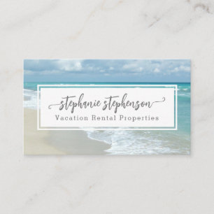 Elegantes entspannendes Strand-Spa-Reise-Urlaub Visitenkarte