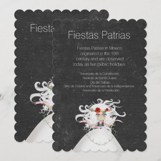 Elegantes Ereignis Black Einladung (Vorne/Hinten)