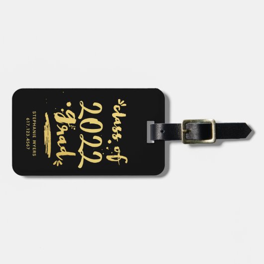 Elegantes Erfolgs-Goldkundenspezifischer Gepäckanhänger (Vorderseite horizontal)