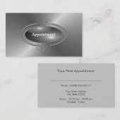 Elegantes Ernennungsformular Terminkarte (Vorne/Hinten)