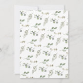 Elegantes Erntedank-Abendessen im Herbst Einladung (Rückseite)