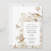 Elegantes, erthy Floral Chic Brautparty Einladung (Vorderseite)