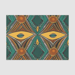 Elegantes ethnisches afrikanisches Muster in reich Seidenpapier