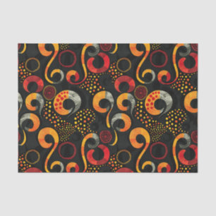 Elegantes ethnisches afrikanisches Muster mit reic Seidenpapier