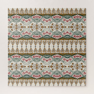Elegantes ethnisches florales Boho-Design Puzzle