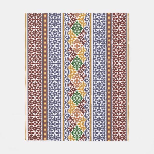 elegantes ethnisches Muster Fleecedecke (Vorderseite)