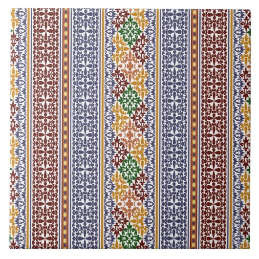 elegantes ethnisches Muster Fliese (Vorderseite)