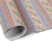 elegantes ethnisches Muster Geschenkpapier (Rolleneckpunkt)