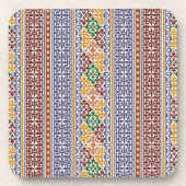 elegantes ethnisches Muster Getränkeuntersetzer (Vorderseite)