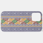 elegantes ethnisches Muster iPhone Hülle (Hinten horizontal)